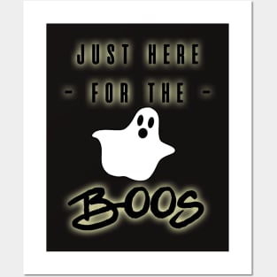 Just Here for the Boos Halloween Costume Ghost Posters and Art